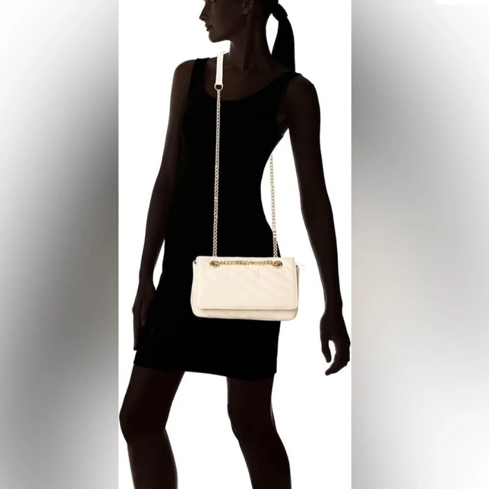 NWT - The Drop Women's Koko Chain Strap Flap Bag One Size, Bone - Picture 7 of 15